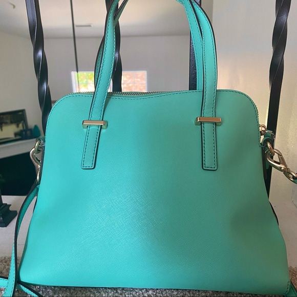 kate spade cedar street maise leather crossbody purse satchel robins egg blue - Picture 3 of 6